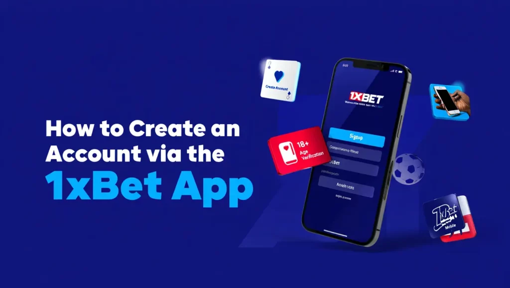 How to Create an Account via the 1xBet App